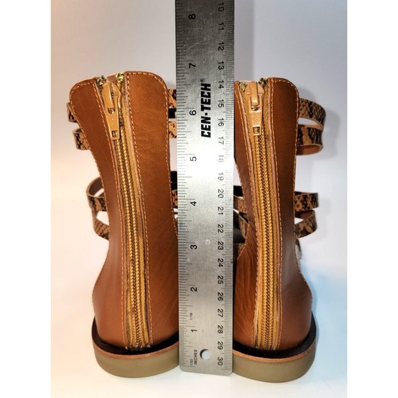 New Very Volatile Los Angeles Women's Gladiator Sandals Zipper Back Made In Indi - Picture 11 of 12